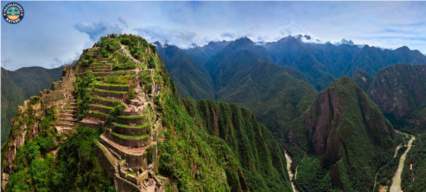 scenery during the hiking stairs of death in peru