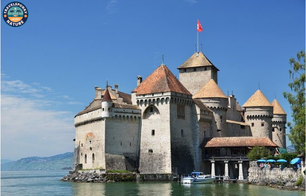 Château de Chillon is one of the famous landmarks in switzerland