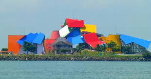 The Biomuseo is a famous landmarks of panama